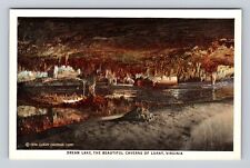 Luray VA-Virginia, Dream Lake, Beautiful Caverns, Antique Vintage Postcard picture