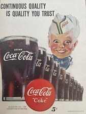 1947 vintage Coca-Cola print ad. Continuous quality is quality you trust picture