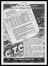 1935 Union Railroad Traffic Control Swissvale Pennsylvania CTC Vintage Print Ad picture