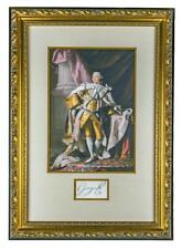 RARE ORIGINAL c.1775 GEORGE III REVOLUTIONARY WAR ERA SIGNATURE - CUSTOM FRAMED picture