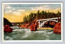 Yellowstone National Park, Concrete Bridges, Series #4274 Vintage Postcard picture