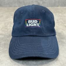 Bud Light Hat Cap Adult Rainbow Strap Back Adjustable Logo Beer Mens Womens picture