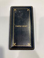Vintage Empty WW2 Purple Heart Coffin Case No Medal Ribbon Bar or Lapel Pin picture