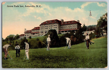 Antique Postcard~ Golfers At Grove Park Inn & Golf Links~ Asheville, NC picture