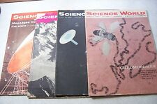 Lot of 4 Vintage 1959-60 SCIENCE WORLD Magazines picture