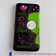2011 Viacom Hot Topic Invader Zim GIR Eat Tacos Hardcase Wallet RARE  picture