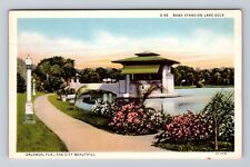 Orlando FL-Florida, Band Stand On Lake Eola, Antique, Vintage Postcard picture