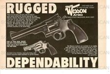 1973 Dan Wesson Arms Vintage Magazine Ad  Rugged Dependable Revolver picture