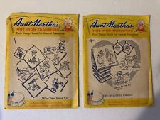 Vintage Aunt Martha Iron Transfers Unopened Down Mexico Way& Hillbilly Romance picture