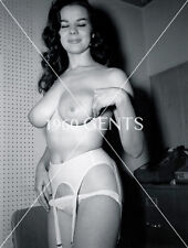 1950s Photo Print Big Breasts Brunette Model Art Jackie Miller JM22 picture