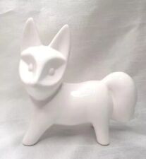 White Ceramic Fox Figurine 6