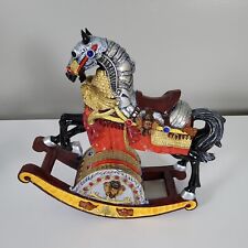 Medieval Knight Music Box Carousel Waltz Rocking Horse S. S. Sarina 2001 WORKS picture