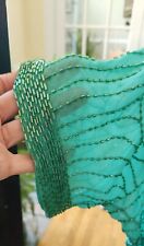 Estate Palm Beach Bugle-Beaded shortie Kimono/Wrap in Spearmint Green picture
