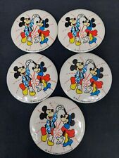 Vintage Walt Disney Mickey mouse and Minnie buttons 3.5