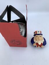 Kevin Francis Face Pot Uncle Sam. Lidded Small  Trinket New with box picture