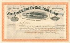 New York and Fort Lee Railroad - Unissued Railway Stock Certificate - Railroad S picture