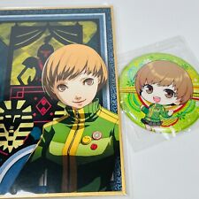 Chie Satonaka Persona 4 Golden Tarot Card + Pin Badge Button Set Official picture