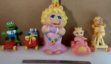 Genuine Vintage Henson 1989 Princess Miss Piggy PVC & McDonald's Muppets Toys  picture