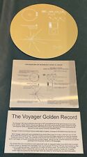 Full Size replica of NASA VOYAGER GOLDEN Record METAL with 2 explanation plaques picture