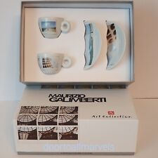 2017 ILLY Art Collection Maurizio Galimberti Box Set 2 Cups & Saucers Italy NEW picture