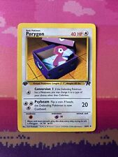 Pokemon Card Porygon Team Rocket 1st Edition Uncommon 48/82 Near Mint Condition picture