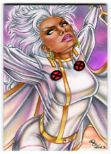 Marvel Art - STORM - Personal Sketch Card (PSC) by RHIANNON OWENS. picture