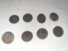 8 WWI US Army Infantry Collar Disks US nice Vintage WWl Lot  picture