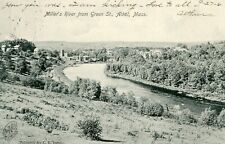 ATHOL MA MILLER'S RIVER FROM GREEN ST UNDIVIDED BACK POSTCARD 1906 CANCEL picture