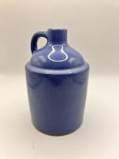 Vintage 6”  Blue Stoneware Pottery Moonshine Whiskey Jug Crock -1950 picture