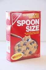 NEW Vintage 90s Nabisco Shredded Wheat Spoon Size Cereal Box Unopened 1991 picture