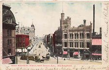 WEST WATER STREET FROM GRAND MILWAUKEE WI WISCONSIN VINTAGE POSTCARD 1906 091923 picture