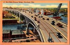 Vintage PostcardNew Main Avenue Bridge Cleveland OH Ohio 1949              F-143 picture