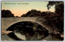 Willimantic, Connecticut - View of Stone Arch Bridge - Vintage Postcard picture
