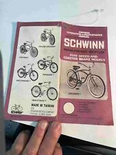 Schwinn Bicycle 1979 Heavy Duti Thphoon Deluxe Cruiser && Owners Manual NOS picture