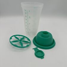 New UNIQUE Tupperware Quick Shake Shaker Blender in Aqua Color in 2 cups picture
