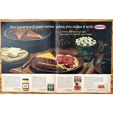 1967 Kraft Food Reach for Kraft Its Worth It Marshmallow 2 Page Vintage Print Ad picture