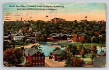 c1915 Birds Eye View Phillipsburg Lafayette College Easton Pennsylvania P806 picture