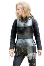 Christmas Medieval Female Cuirass Lady Dark Knight Fantasy Costume engraved picture
