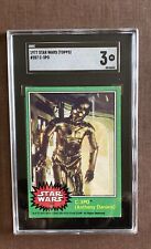 1977 Topps Star Wars #207 C-3PO Anthony Daniels Corrected Version SGC 3 picture