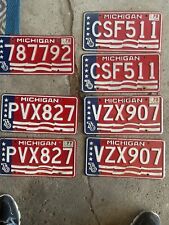 michigan Vintage License Plate Lot of 30 picture