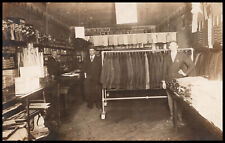 Every Girl's Crazy Bout a SHARP DRESSED MAN Wilber NE Tailor Shop Interior RPPC picture