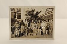'Greetings from the Laskowski's' Vintage Family Group Rifle Photograph c.1945 picture