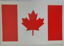 Canadian Flag Canada Maple Leaf Postcard 6X4 Chrome Posted picture