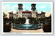 Postcard Florida St Augustine FL Alcazar Hotel 1931 Posted White Border picture