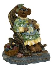 Boyds Bears Longaberger Grammy Quiltbeary with Patches… Quiet Times Resin Bear picture