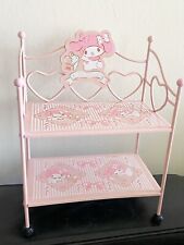 My Melody Iron Frame Hello kitty &friends Cute Pink Shelf Storage Mini Rack picture