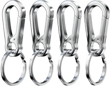 4Pcs Metal Carabiner Clip Keyring Keychain Key Ring Chain Holder for Car Keys/Pu picture