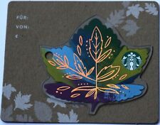 Starbucks Card Austria 2017 Fall Leaf Die Cut Gift Card New picture
