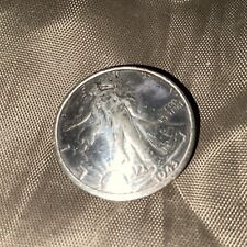 Vintage Walking Liberty 1943 WWII Half Dollar Coin Button Rounded Dome picture