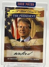 Jimmy Carter 2020 POTUS A Word from the President Authentic Handwritten🔥 picture